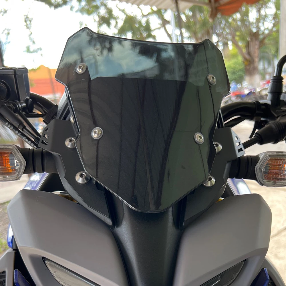 ユニバーサル バイク ウィンドスクリーン ウィンドシールド カバー デフレクター に適合する MT-09 FZ-09 2021 用  モーターサイクウィンドシールド ウインドシールドデフレクター ヤマハ用 MT-07 MT07 FZ-07 MT-09 ユニバーサル バイク ウィンドスクリーン  ウィンド ... モーターサイクフロントガラスウィンドディフレクター ヤマハため Mt07用 ため Mt-07用 ため Fz-07用 2013 201