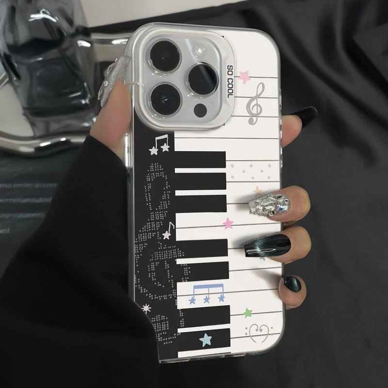Frosted Acrylic Hard Cover - Piano Music Lover Design