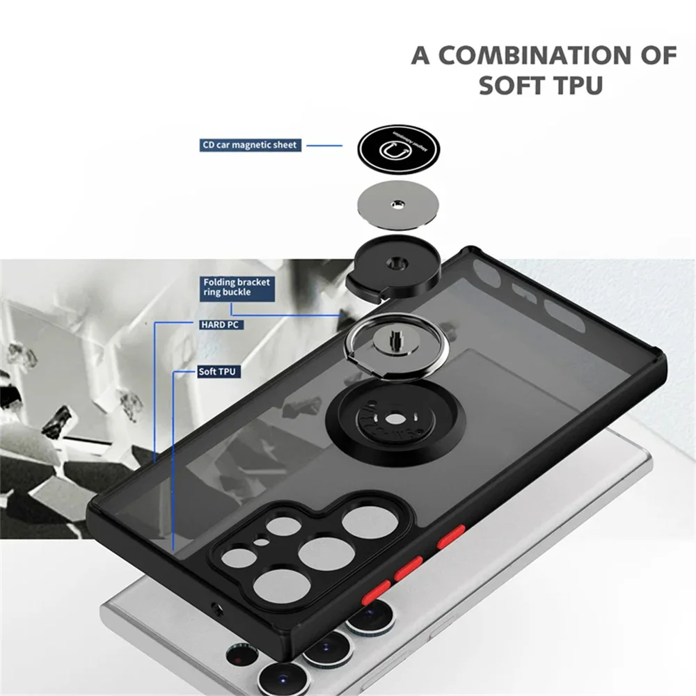 Shockproof Magnetic Phone Case For Samsung Galaxy With Stand_voghion.com