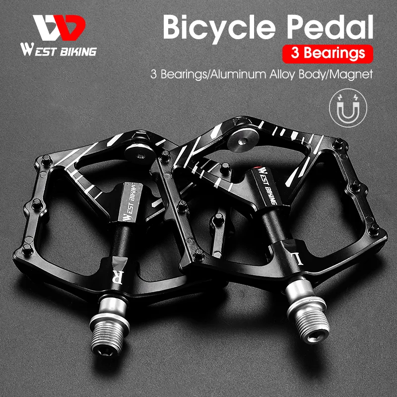 WEST BIKING Seal Bearings Bike Pedals Anti slip MTB Mountain Road