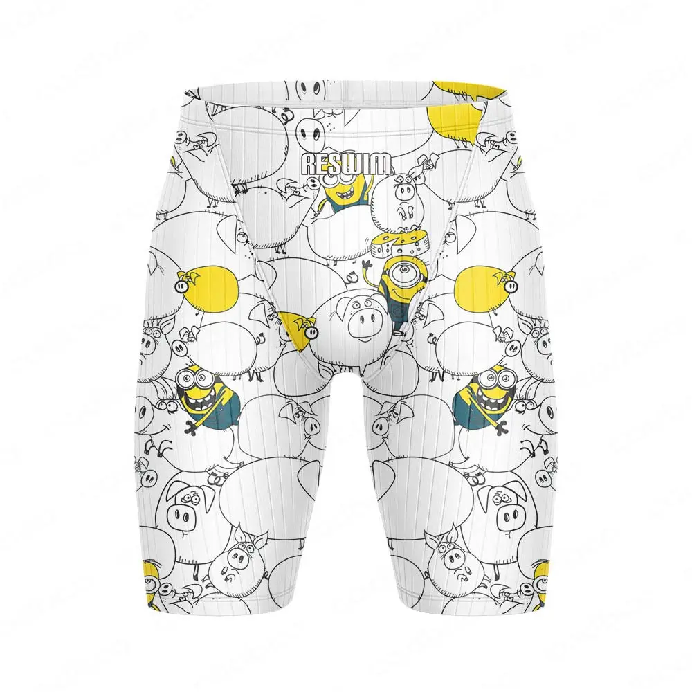 Men's Surf Swimwear Beach Tights Shorts Summer Jammer Endurance Athletic Training Trunks Quick Dry Swimming Sports Swimwear