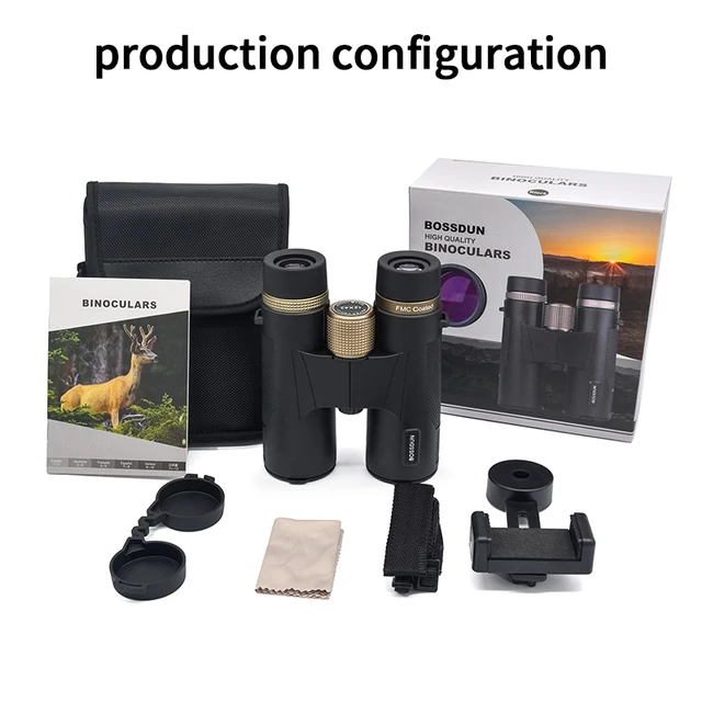 12x42 HD Professional Binoculars with ED Lens BAK4 Prism Waterproof Metal Body for Birdwatching Hunting Camping Travel Outdoor 6
