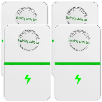2/4Pcs Power Saver Portable Electricity US Energy Saver Smart Saving Box Safe Household Plug 90V-250V for Office Kitchen Accesso 1