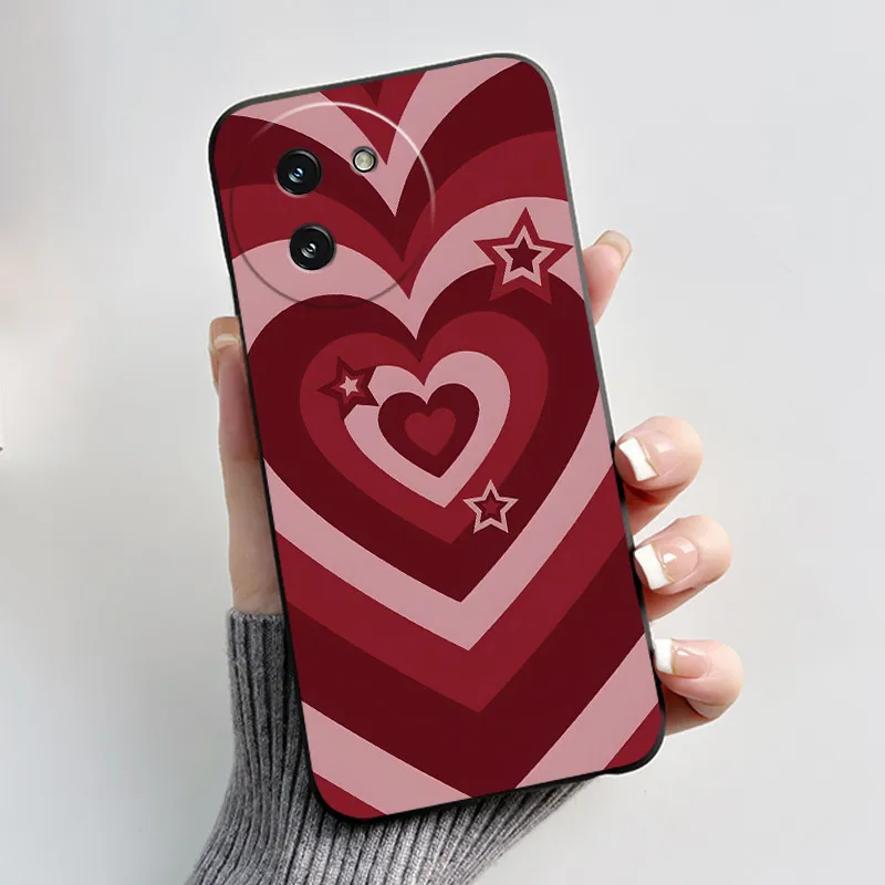Stylish Black Love Shockproof Silicone Phone Case
