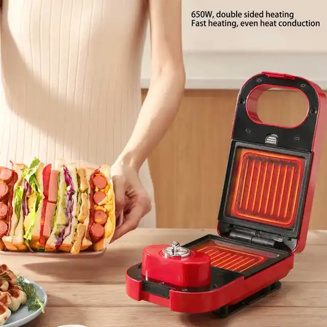 Vonshef 13177 Two-in-One Sandwich and Waffle Maker for 220 Volts