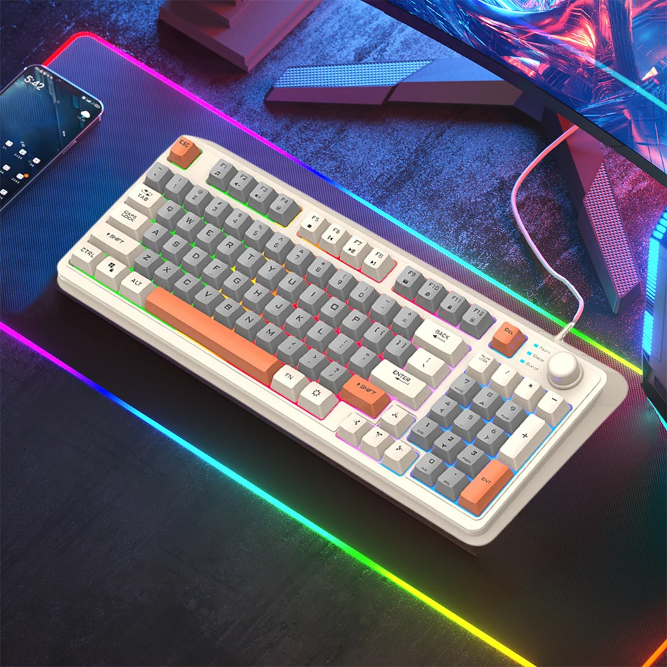 K82 Rainbow Backlit Mechanical Gaming Keyboard