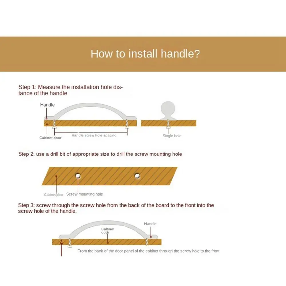 Description Picture 2 of item1Pc Half Moon Handle Semicircle  Cabinet Door Knobs Aluminum Alloy Invisible Clasp Drawer Pull Handles Furniture Hardware