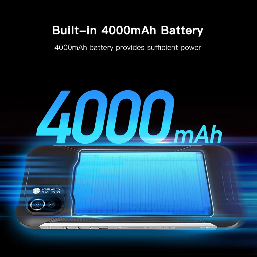 Global Version UNIWA W555 4G NFC Smartphones Android 12 3G+32G 5.71 Inch Quad Core Mobile Phones 4000mAh 13MP Rear Camera PTT 3