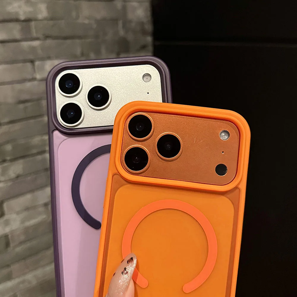 Shockproof Translucent Magnetic Phone Case For Iphone Pro Max_voghion.com