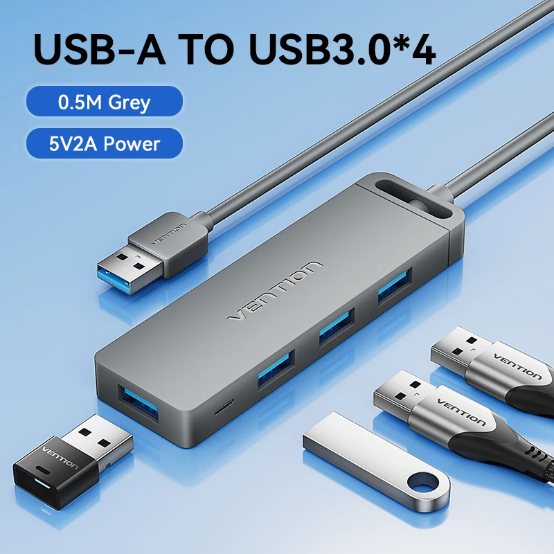 Vention USB Hub High Speed 4 Ports Multi USB 3.0 thumbnail 3