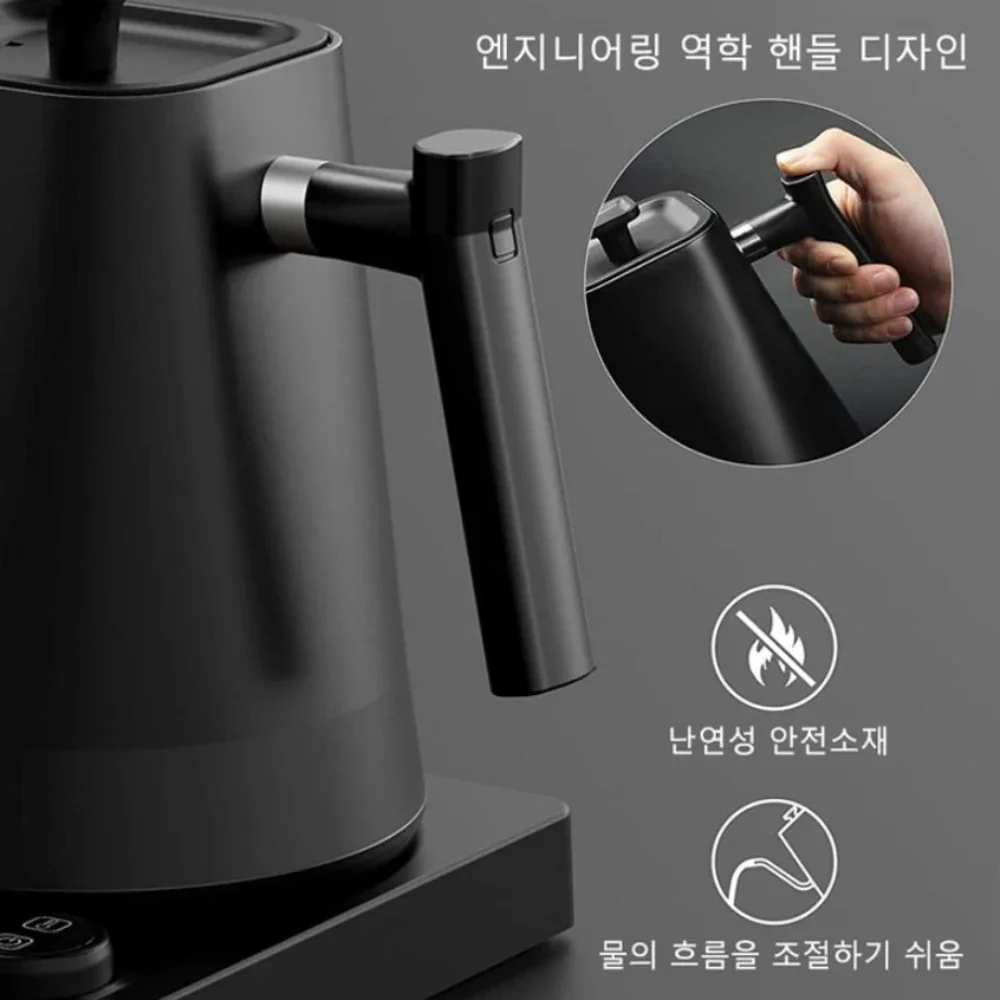 110V/220V Electric Kettle Long Spout Coffee Kettle Tea Pot Hand Brewing  Coffee Pot Tea Maker with Temperature Controller 1L