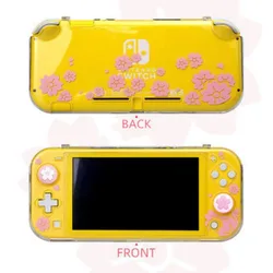 Cute Clear Protective Case for Nintendo Switch Lite - Transparent Hard Shell Cover (03)