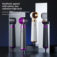 HOMEFISH – sèche-cheveux électrique 5 en 1, avec fer à friser automatique, peigne à Air chaud et diffuseur pour usage extérieur, moteur à courant alternatif 2