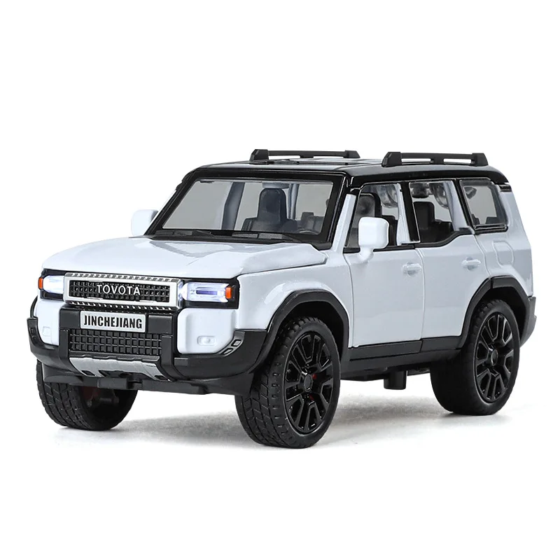 1:32 Toyota Land Cruiser Prado SUV 2024 Alloy Die Cast Toy Car Model Sound and Light Children's Toy Collectibles Birthday gift 6