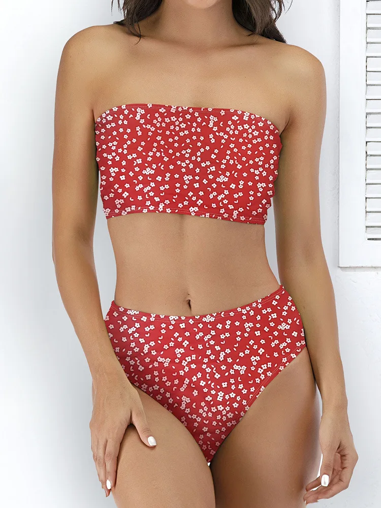 Рисунок 2 - Купальник-бикини с цветочным принтом и высокой талией