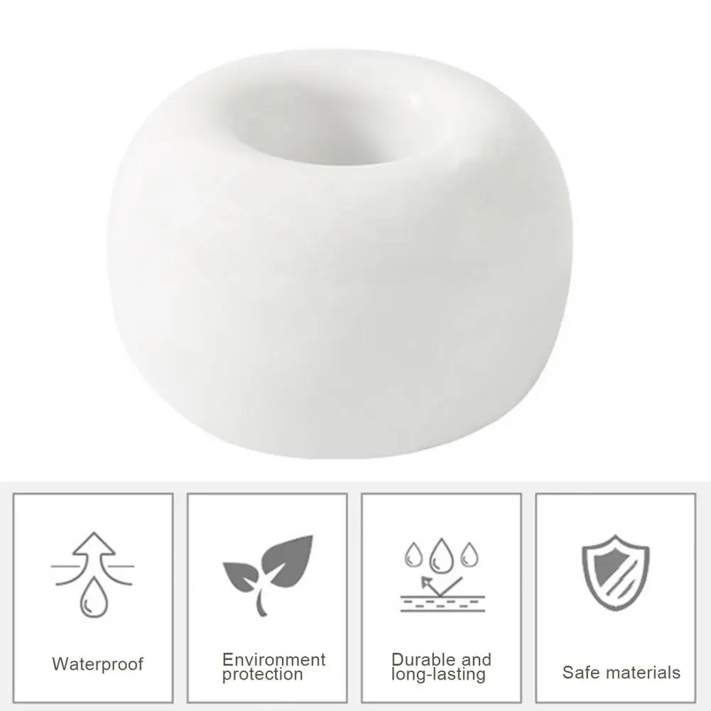 

Ceramic Toothbrush Stand Japanese Style Ceramic Toothbrush Holders for Bathroom Countertops Set of 2 Solid Color Round Bases