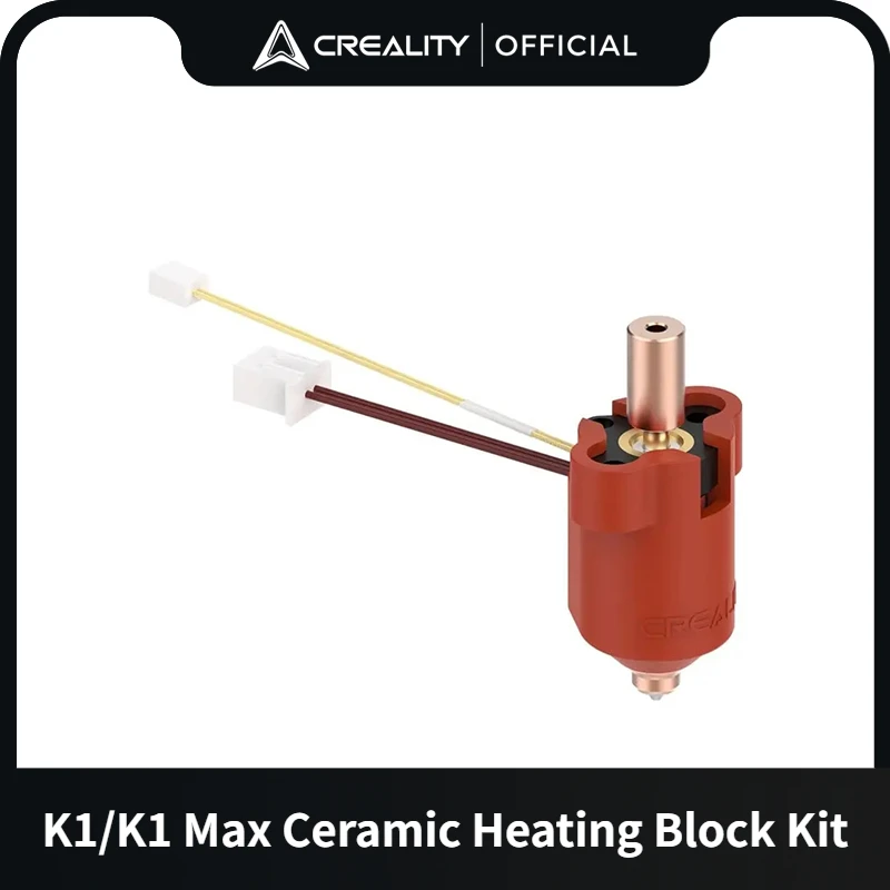 Creality K1 Max Ceramic Heating Block Kit 60W Flusso Di Riscaldamento 600 Mm/S Ad Alta Velocità/300 °C Stampa Tem Alta Per Stampante 3D K1 / K1 Max
