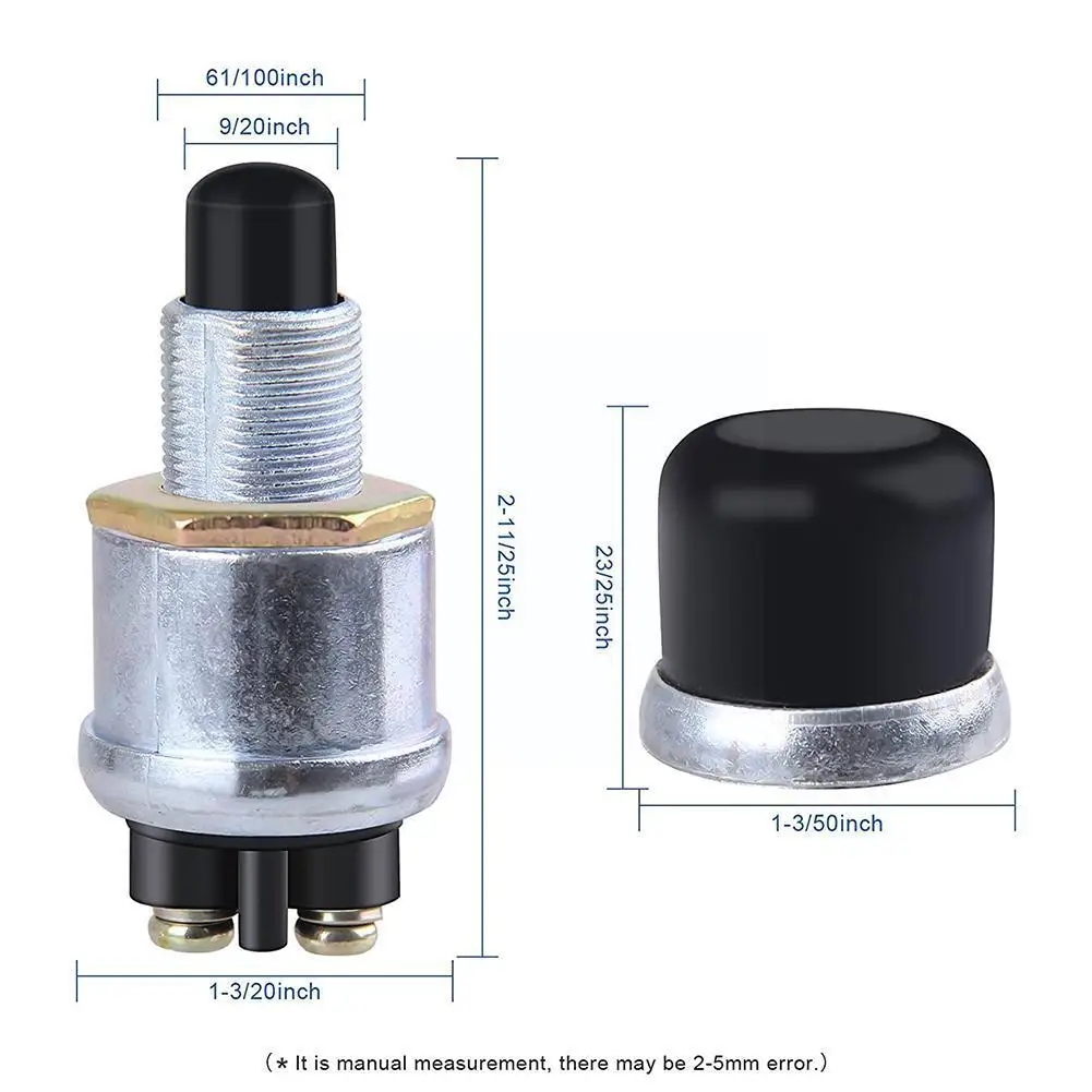1pc Ignition Starter 60A DC 12V 24V Truck Engine Start Boat Push Waterproof Horn Car Button Replacement Start N4O0 4