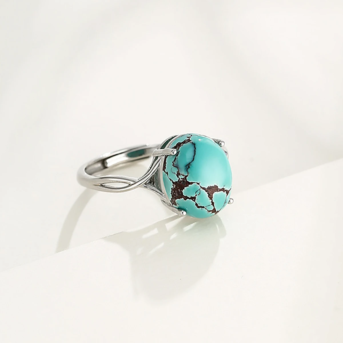 925 Silver Adjustable Ring Base Blank 5X7/7x9/8x10/12x16mm Oval Cabochon Gemstone DIY Ring Setting Jewelry Making Gift For Women