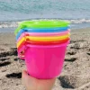 6 Pcs Children's Beach Bucket Bulk Buckets for Kids Summer Digging Pails and Water Mini Sand Toys Multi-use Tool 3