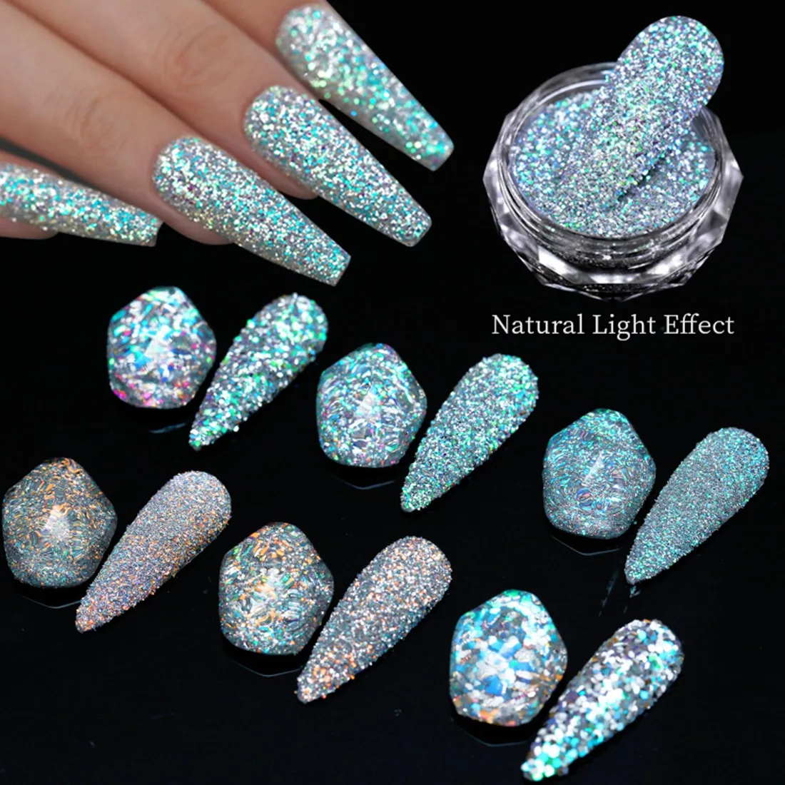 Reflective Glitter Nail Powder