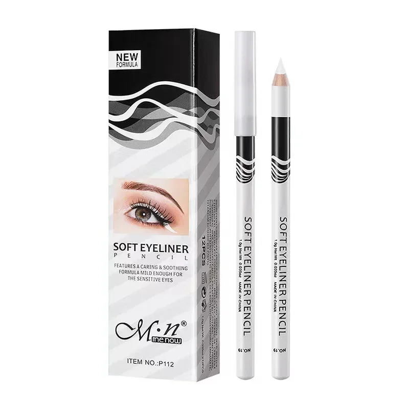 1PC New White Eyeliner Makeup Lasting Smooth Easy To Wear Eyes Brightener Waterproof Fashion Eyes Liner Pencils Eye Makeup Tools