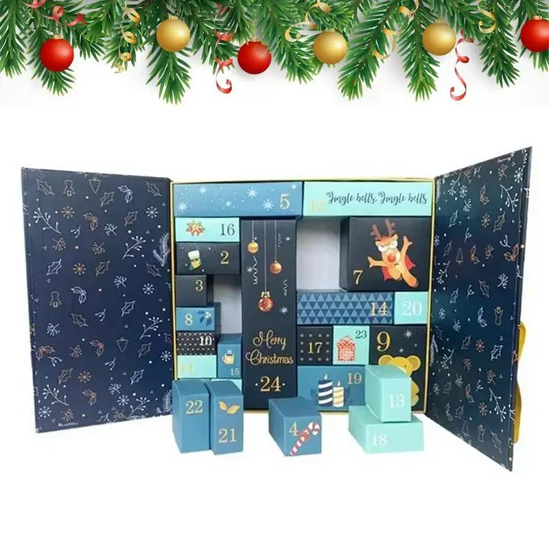 

Christmas Advent Calendar 2023 Makeup Tools Countdown Calendar Gift Box Lipstick Eye Shadow Cosmetics Set Party Favors For Women