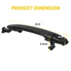 1/2Pcs For Toyota Sienna 2004 2005 2006 2007 2008 2009 2010 Car Door Handle Car Rear Right & Left Exterior Sliding 6921308020 2