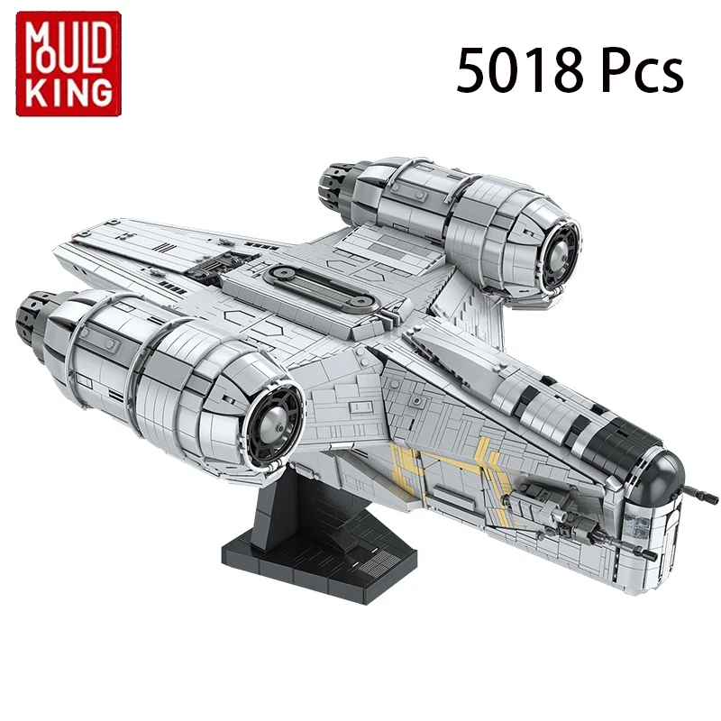 Mould King 21023 Razor Crest Starship Model Building Kits, Star Plan Toys  UCS Collectible Building Set for Adults, Awesome Construction Toy for Kids