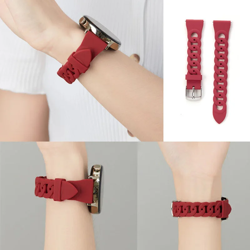 Silicone Air Hole Sports Band with Adjustable Strap