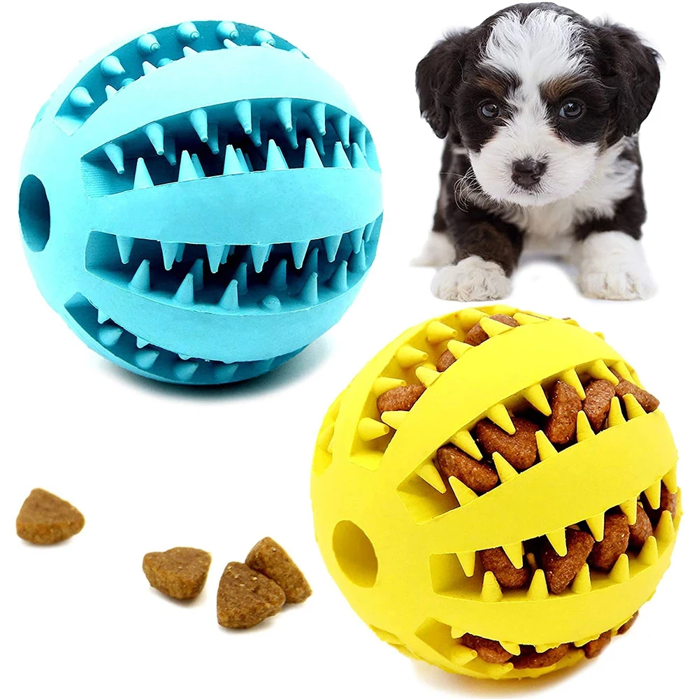 Dog Toy Ball Food Dispensing Toys Portable Dog Chew Toy Interactive Food Toy  for Treat Ball for Small Large Breed - AliExpress