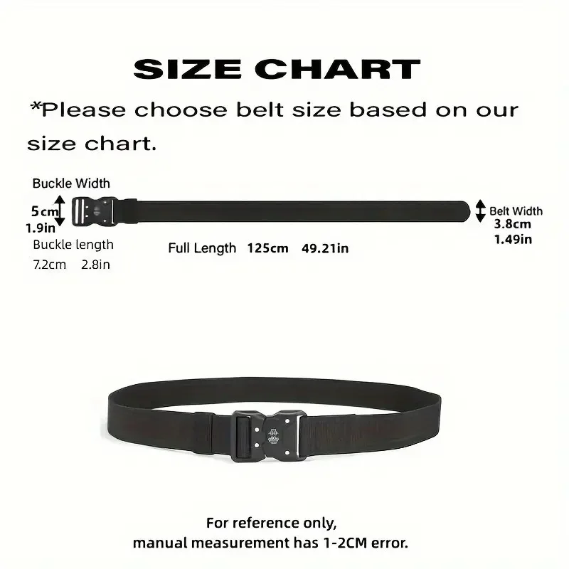 Automatic Buckle Tactical Belts Men's Woven Nylon Military Durable Black Outdoor Army Hunting Golf Waist Belt_voghion.com
