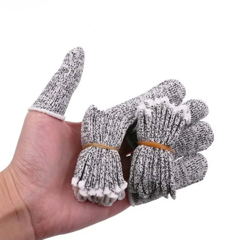 Anti-cut Finger Protector 10 Pcs Finger Cover Kitchen Tool Thumb Knife Picker Cover F Protection Cutting Gadgets