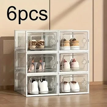 Transparent Stackable Shoe Boxes 1
