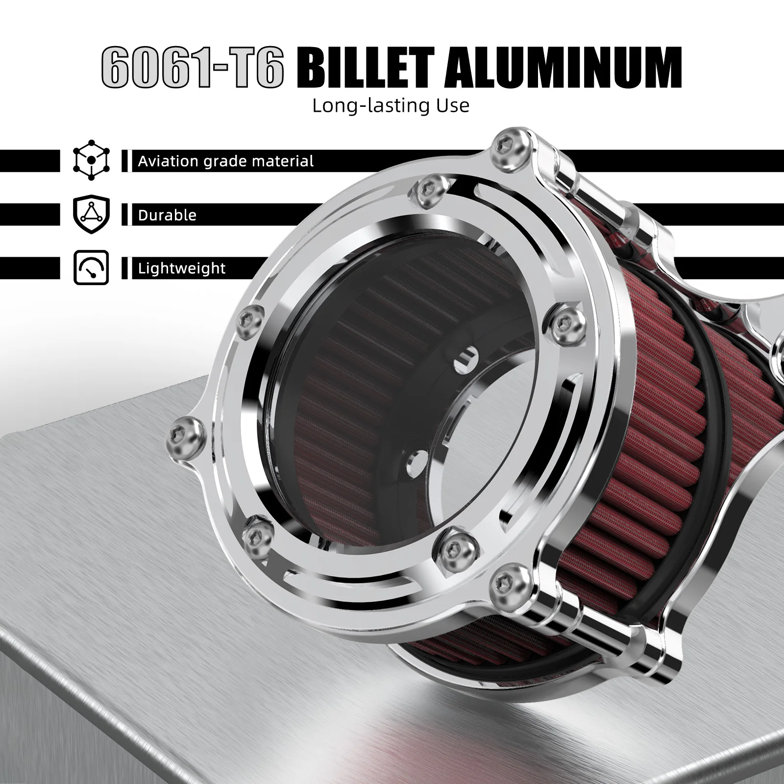 Für Harley Sportster 883 Niedriger XL883L 2007–2010 Luftfilter-Ansaugfilter Sportster 1200. Custom XL1200C Iron 883 XL883N XL1200NS – Detail 16