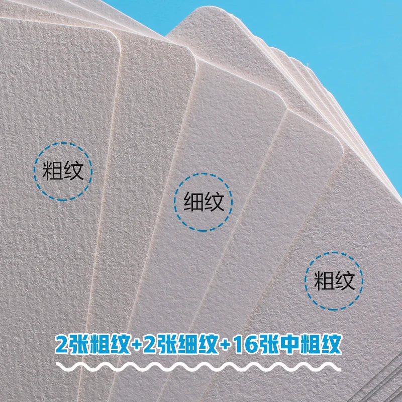 BaoHong Academy Watercolor Paper 300g Cotton 100% postcard Iron box Colorful Lead Sketching Acrylic Pen Light Color 100*150mm 3