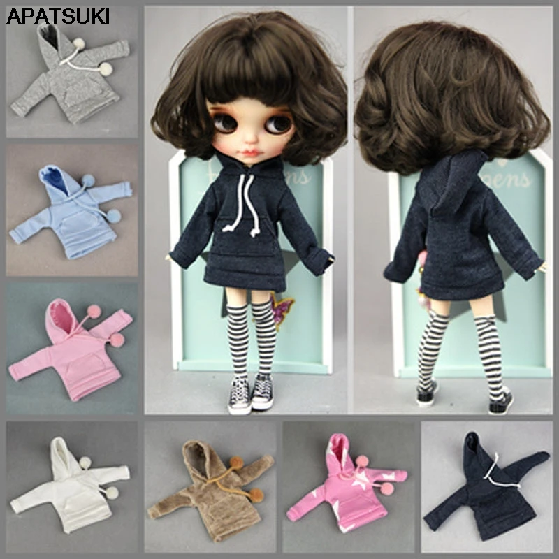 Sudadera con capucha hecha a mano para muñeca Blythe, ropa muñeca Blyth, Top de juguete para niños, accesorios para muñecas 1/6|Muñecas| - AliExpress