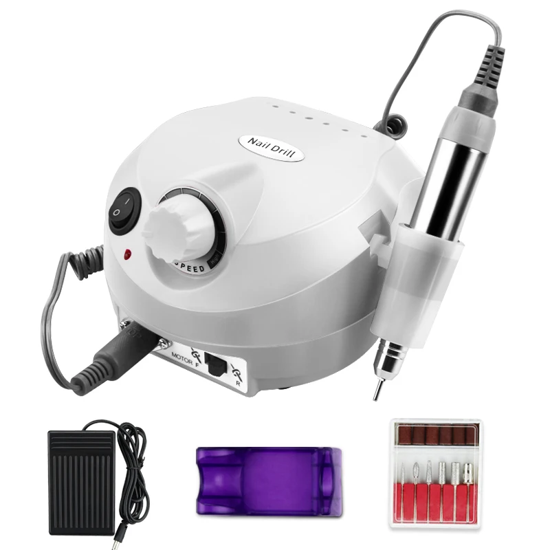 Nail Drill 35000/20000 RPM Electric Nail Drill Machine Mill Cutter Sets for Manicure Nail Tips Pedicure File