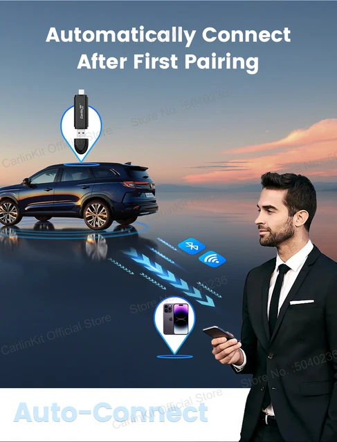 Adattatore CarPlay Wireless Carlinkit MINI SE - Convertitore Da Cablato A Wireless, Plug & Play Per Auto 2016-2025 - Foto 8