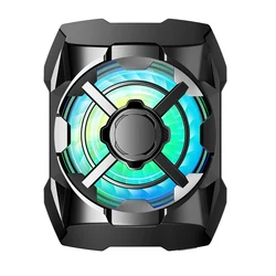 Wireless Magnetic Portable Rechargeable Phone Cooling Fan for Gaming and Video Watching (Black)