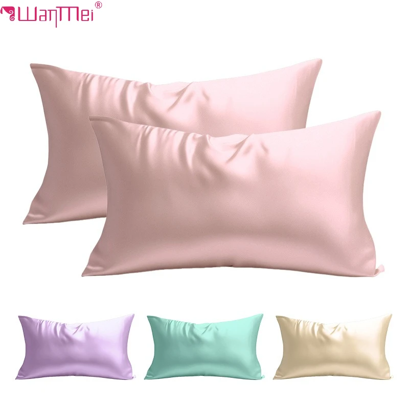 Luxurious Silk Satin Pillowcase for Hair and Skin Care – Soft and Comfortable Home Bedding Cover