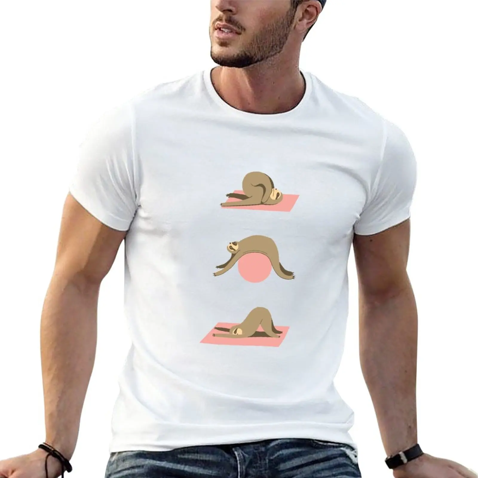 

Sloth Pilates T-Shirt Tee shirt graphic t shirt clothes for men