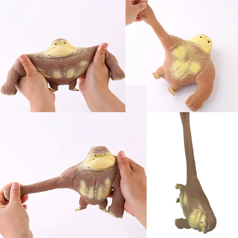 

Grote squishy антистресс детский орангутан игрушка-антистресс забавные сжимаемые игрушки для детей эластичная Обезьяна горилла аутизм сенсорная игрушка