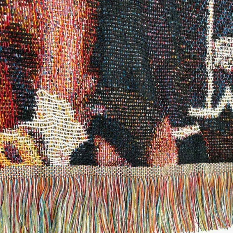 Hoodie Sweatshirt Sleeves Splicing Woven Jacquard Blanket