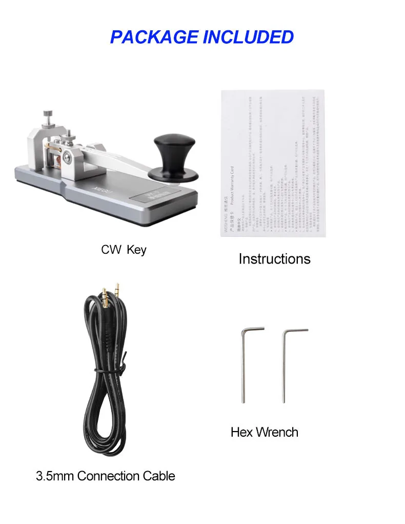 Xiegu Electric Key VK-5 Shortwave Radio Manual key Morse Code Radio Transmission
