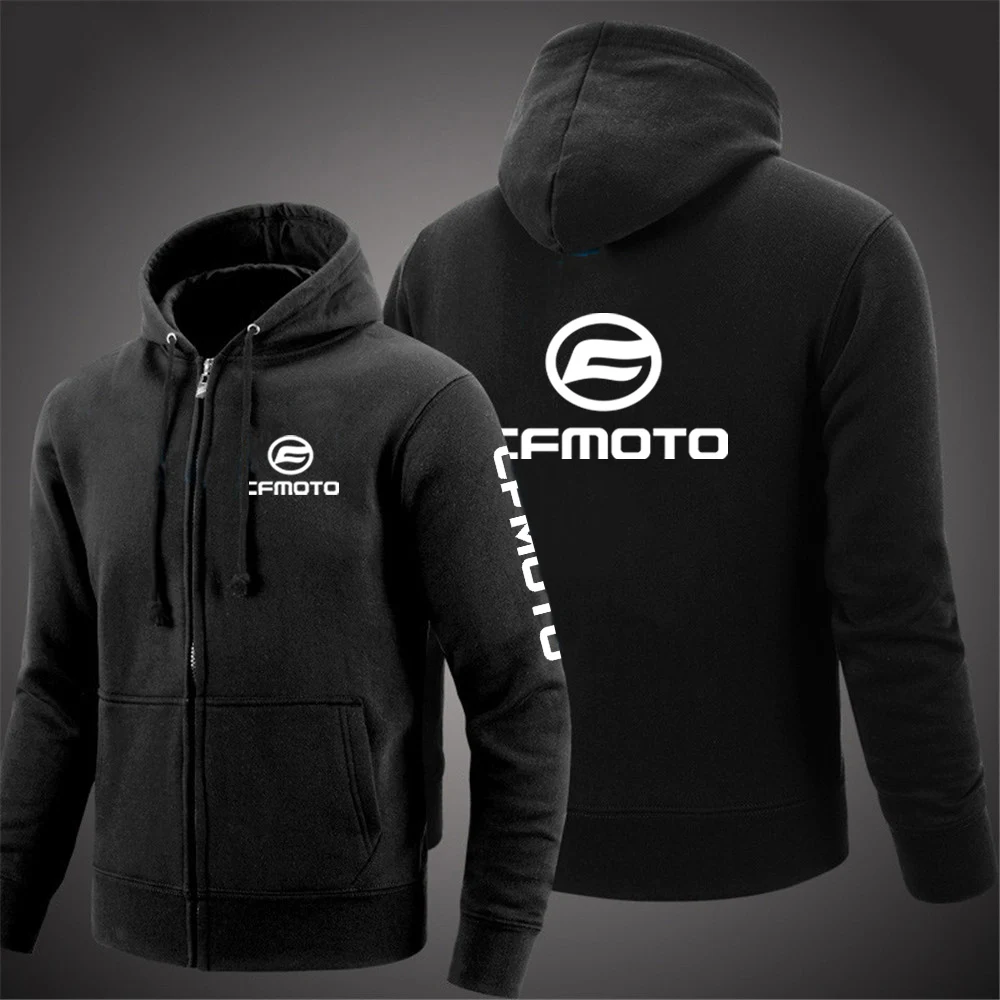 2023 Men Printing New Cfmoto Jacket Zip Hight Quality Comfortable Solid Color Outerwear Tracksuit Hooded Coat Pullover Top 2