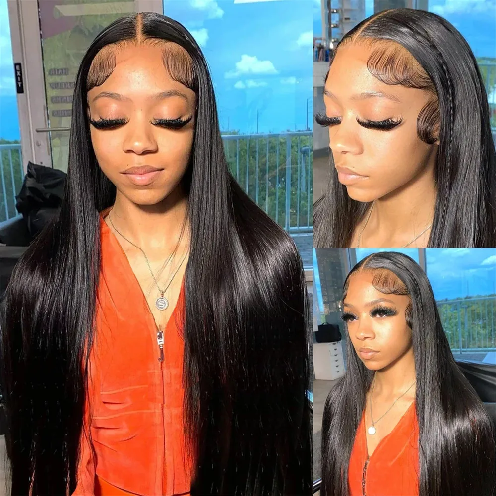 40 Inch 200 Density Bone Straight 13X4 Hd Lace Front Wig Human Hair Wig 13X6 Hd Transparent Lace Frontal Wig for Black Women 5