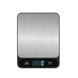 Precision Stainless Steel Digital Kitchen Scale for Cooking and Baking, Measures in Grams and Ounces, Up to 10kg Capacity (5kg 1g)