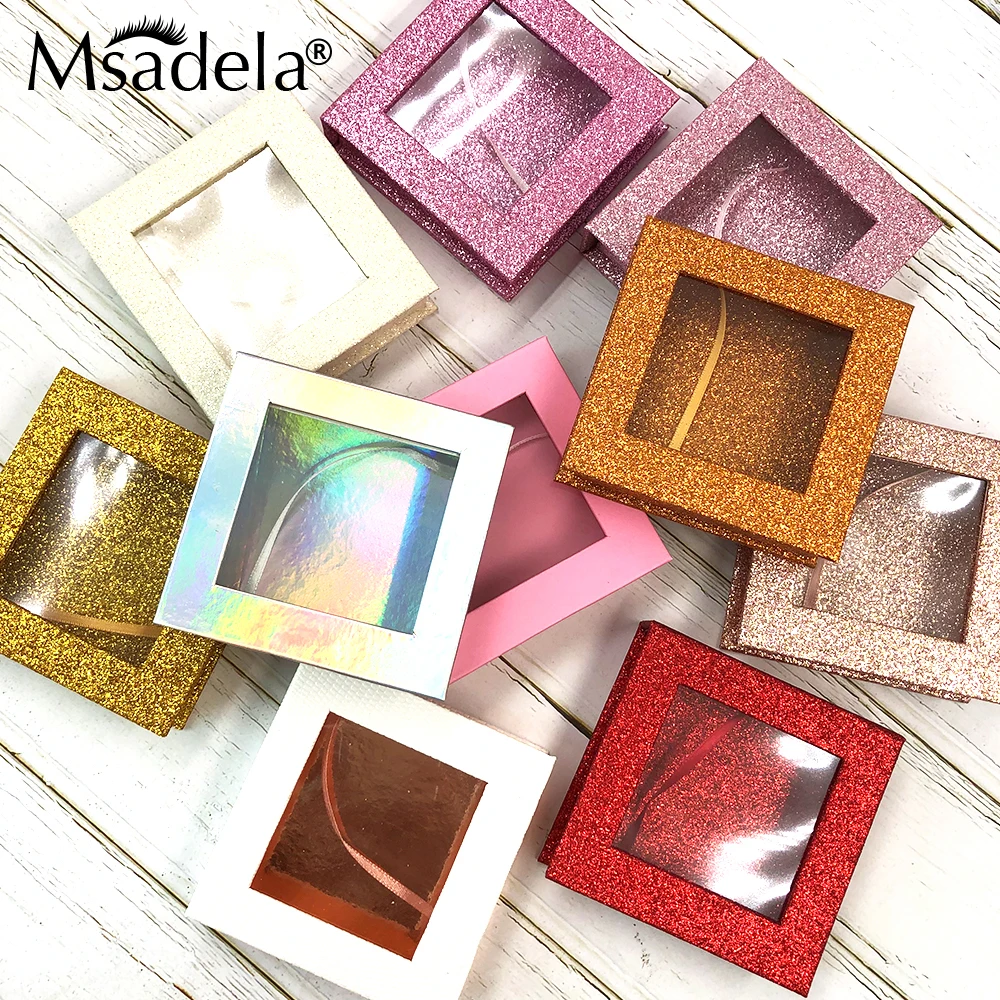 Handmade 25MM Mink Eyelashes Wholesale Bulk Fluffy 5D Mink Lashes Boxes Packaging Cases Supplies Makeup Tools 3D Fake Eyelashes 5