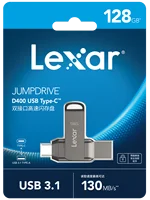 Lexar D400 USB Flash Drive USB 3.1 Type C/A Memory Stick Dual Slot USB Flash Drive 32GB 64GB 128GB 256G For Mobile Phone Compute 6